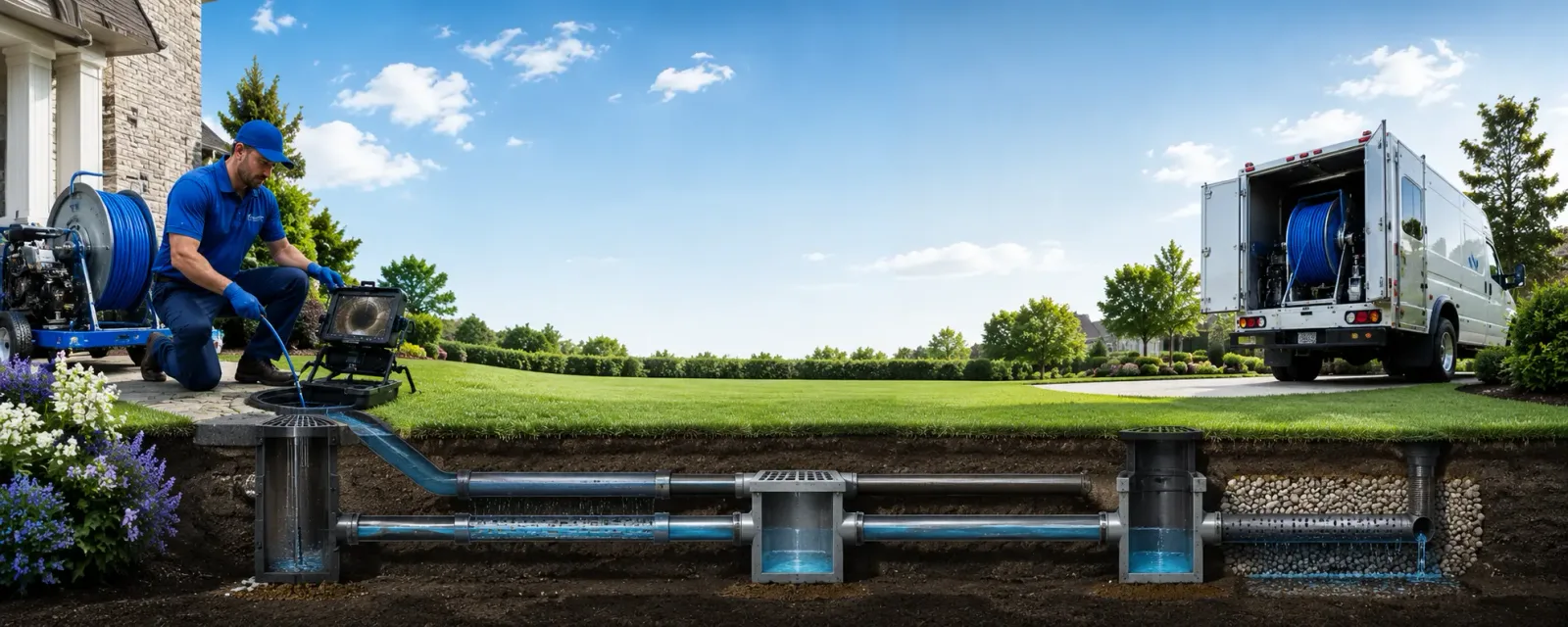 Outdoor drain cleaning information for Eaton, CO